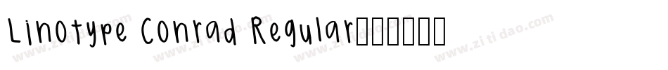 Linotype Conrad Regular字体转换